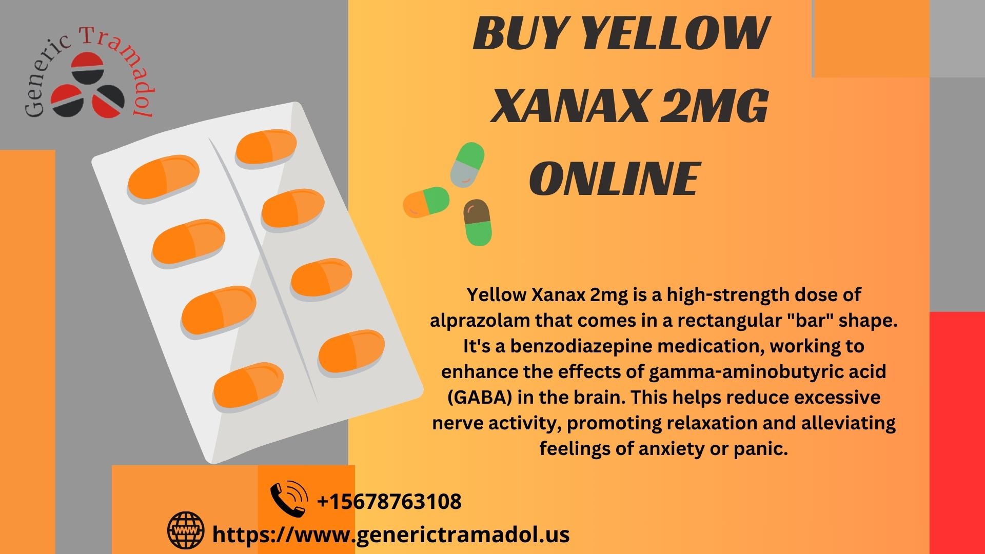 Buy Yellow Xanax 2mg Online Legally in USA